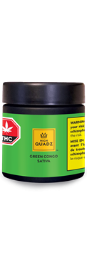 Green Congo 3.5g flower jar packaging