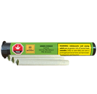 Green Congo 3x0.5g pre-rolls packaging