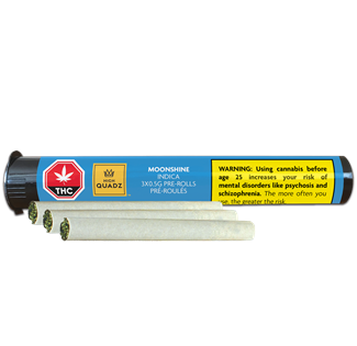 Moonshine 3x0.5g pre-rolls packaging